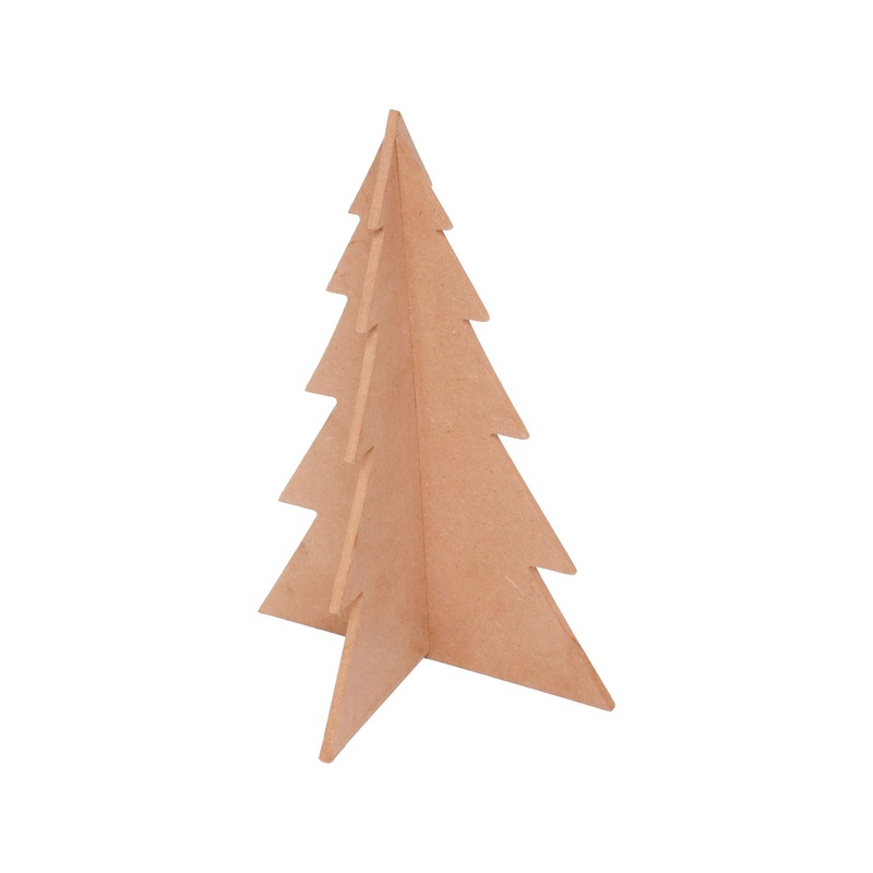 3D MDF Christmas Tree Decorable – 5.5mm, Approx Width 5.5 x Height 8 x Depth 4 , 1pc