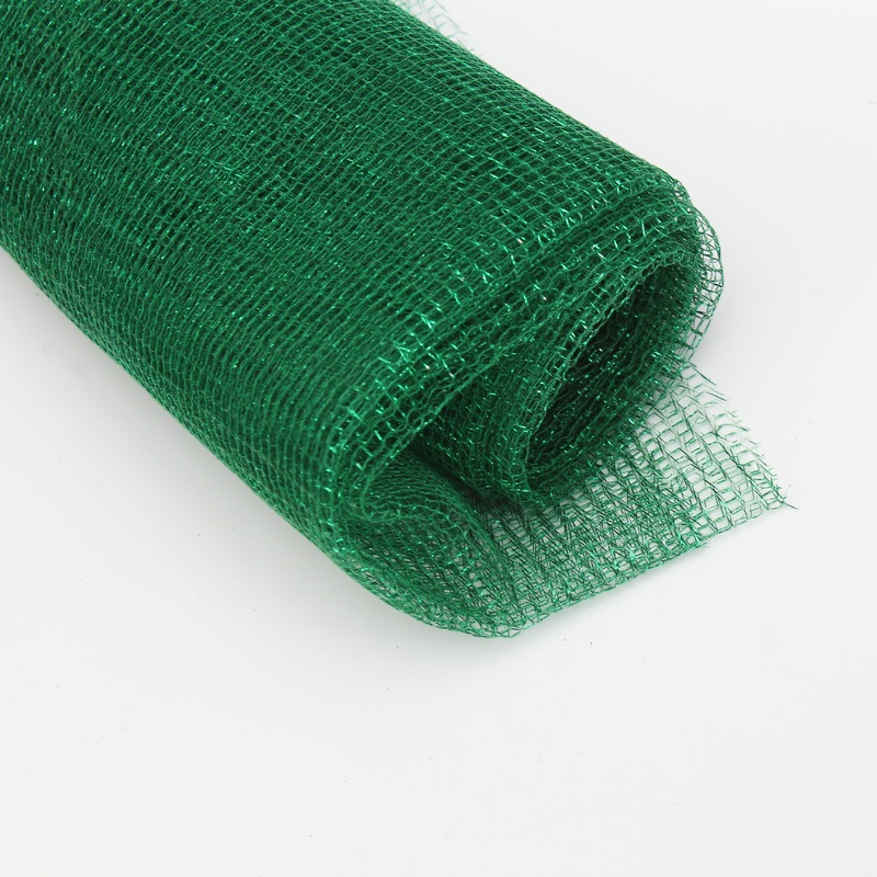 Christmas  Decortive Elements – Net Fabric, Green, 1m