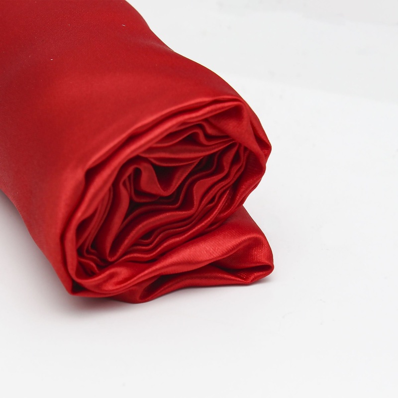 Christmas  Decortive Elements – Satin Fabric, Red, 1m