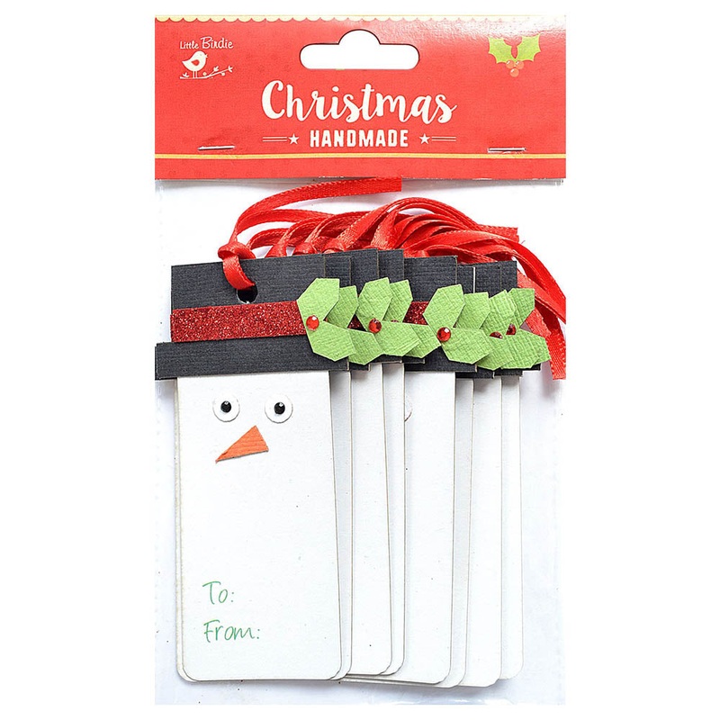 Christmas Gift Tag – Snowman, 10Pc