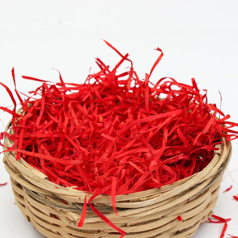 Christmas Hand Dyed Wood Wool Red 40g