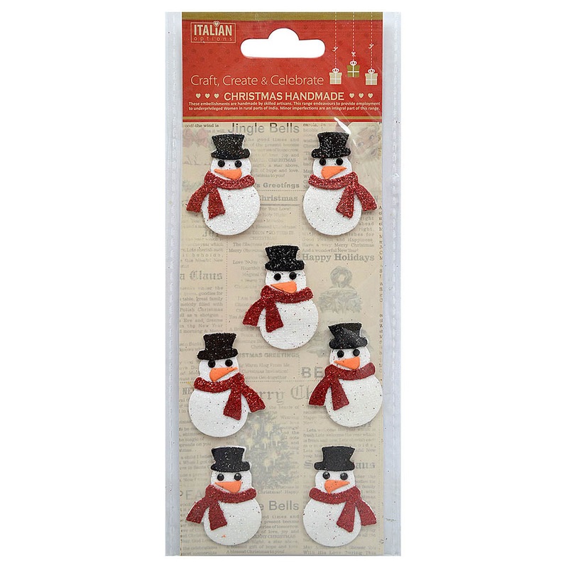 Christmas 3D Stickers – Snowman, 7Pc