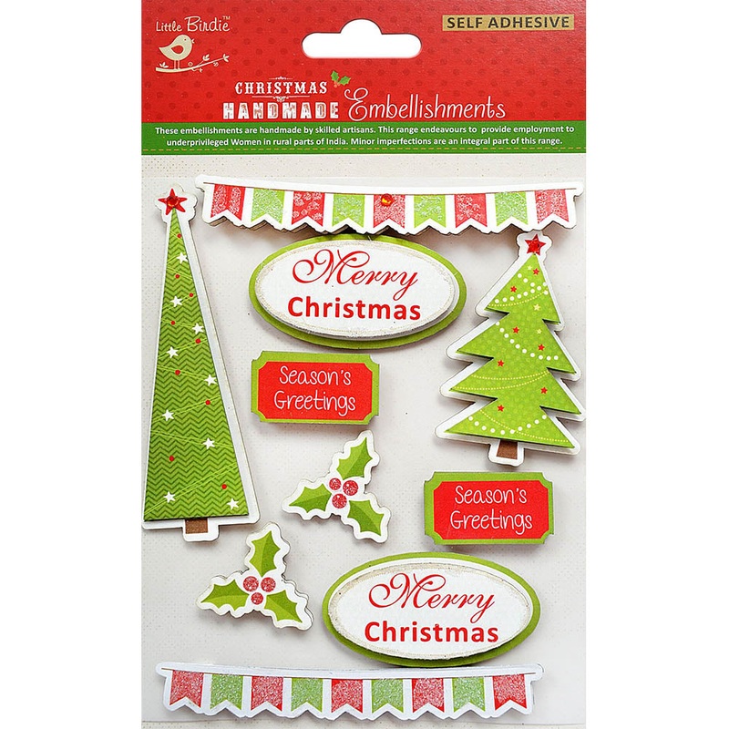 Christmas 3D Stickers – Tree, 10Pc
