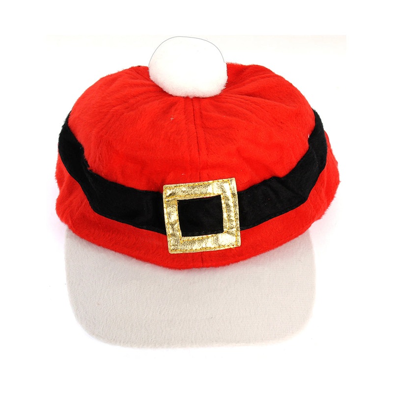 Christmas Baseball Cap – Santa Suit Belt,  Assorted Color 1pc