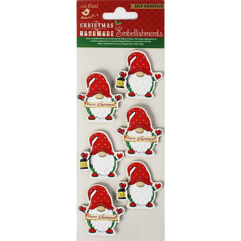 Christmas Stickers – Winter Gnome, 6Pc