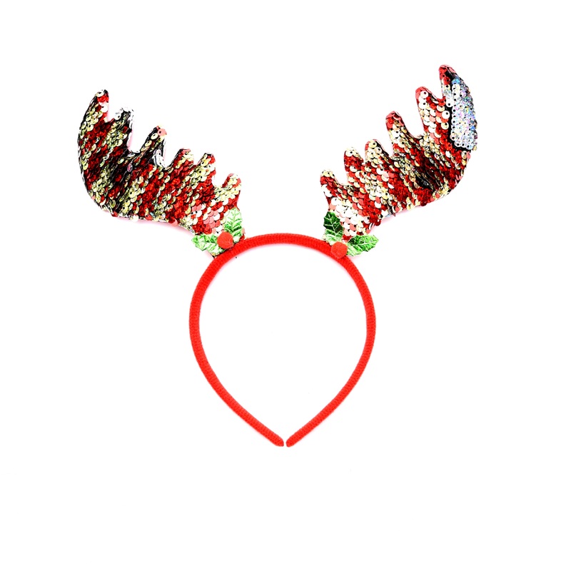 X-Mas Sequins Hairband- Bright, 1Pc