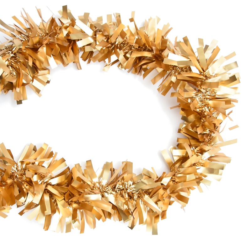 X-Mas Tinsel Matte- 1.8M, Gold