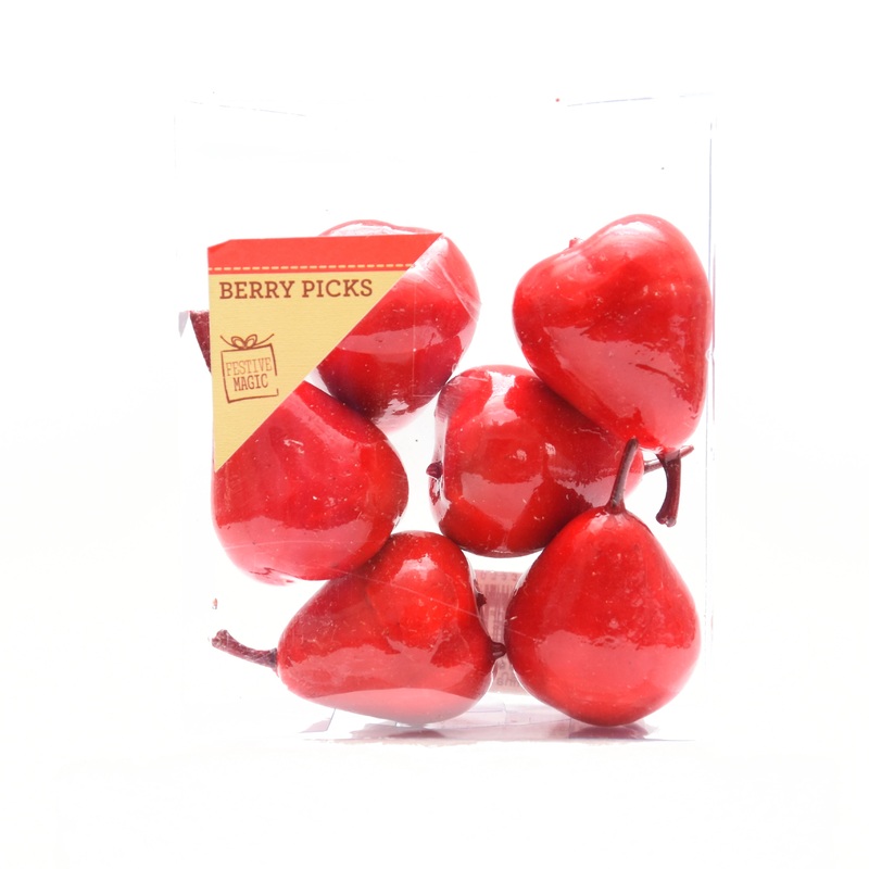 Christmas Decoration – Cherry, 6pc