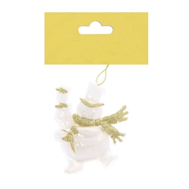 Christmas Decoration Hanging 1Pc- Glitter X-Mas Tree Gold