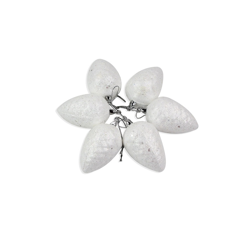 Christmas Decoration Hanging 6pc- Oval Ornaments