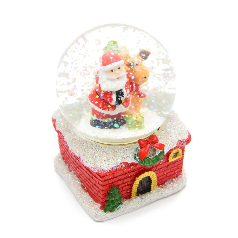 Christmas Snow Globe Waterball Assorted – Santa  and Reindeer