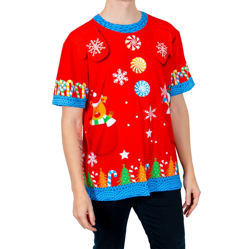 Printed T-Shirt For Adults – Christmas Fun, 1Pc