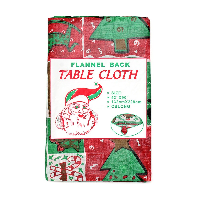 Table Cloth – Christmas Snowman And Santa, 132 X 228Cm, 1Pc