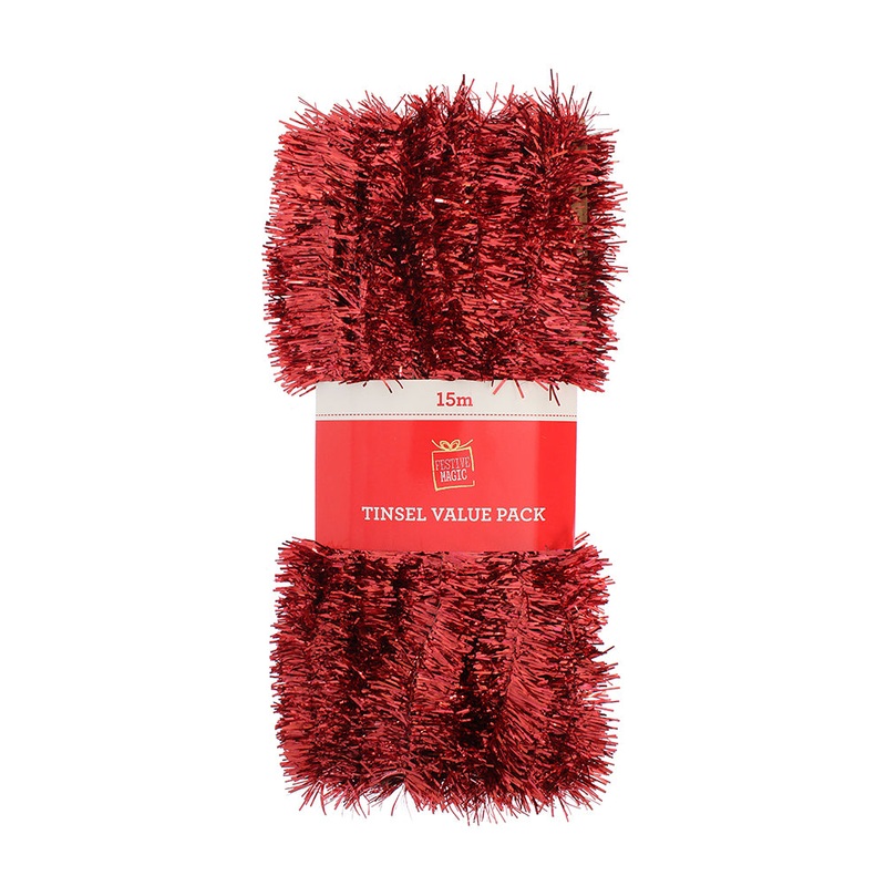 Tinsel Value Pack – Red, 15M, 2Ply, 1Pc