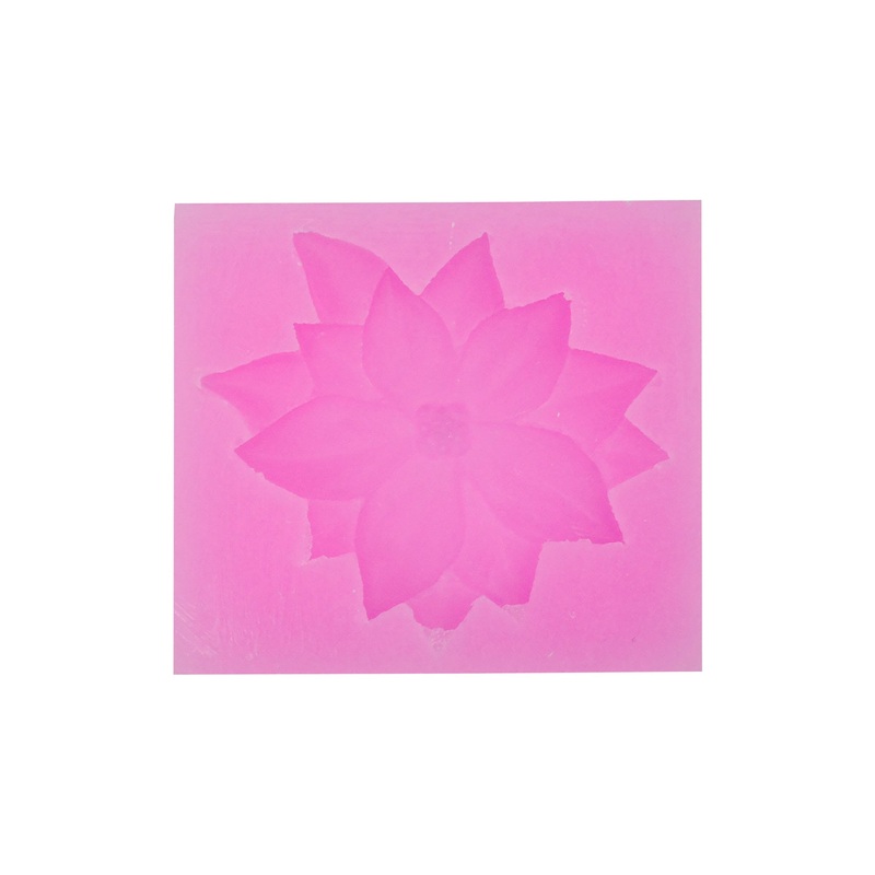 Silicone Mould Poinsettia – W 2.56 X L 2.32inch, D – 12mm, 1pc