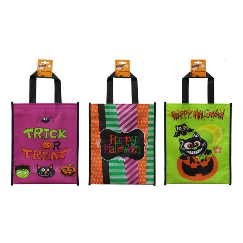 Trick Or Treat Peva Carry Bag Assorted 25 X 30Cm 1Pc