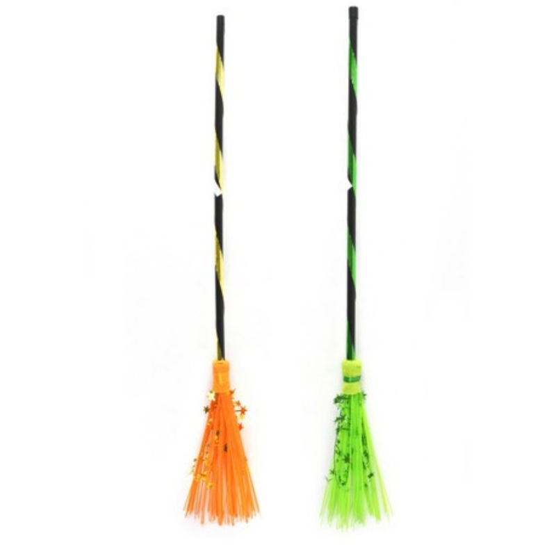 Witches Assorted Broom 93Cm 1Pc