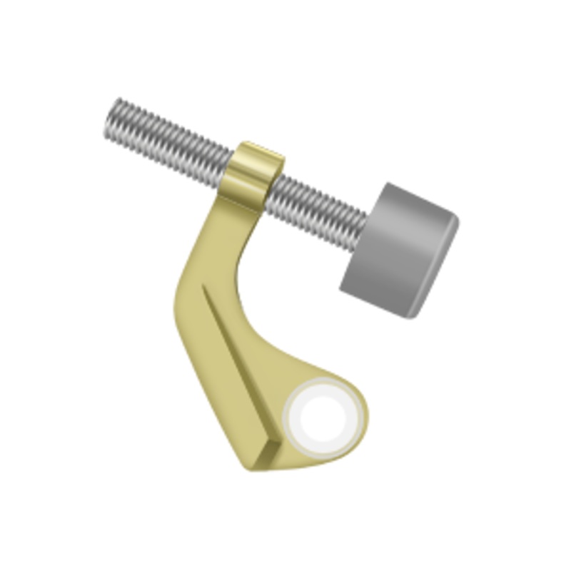 Hinge Mounted Hinge Pin Stop for Brass Hinges by Deltana