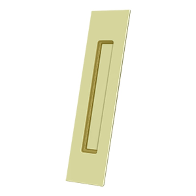 Long Rectangle HD Flush Pull by Deltana