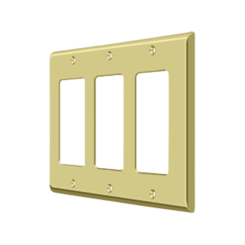 Triple Rocker Switch Plate by Deltana