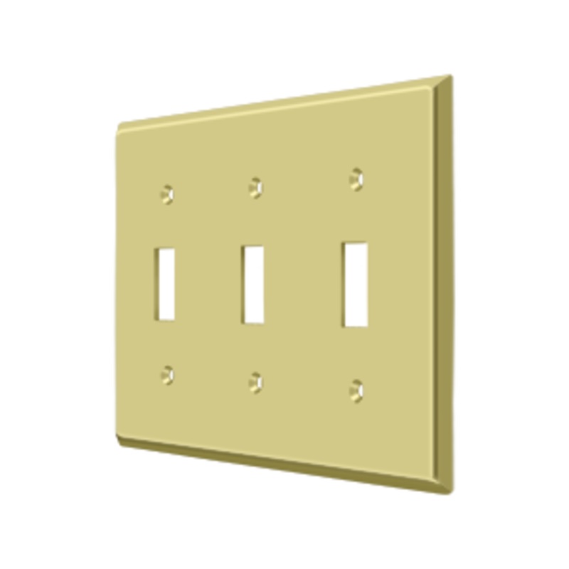 Triple Toggle Switch Plate by Deltana