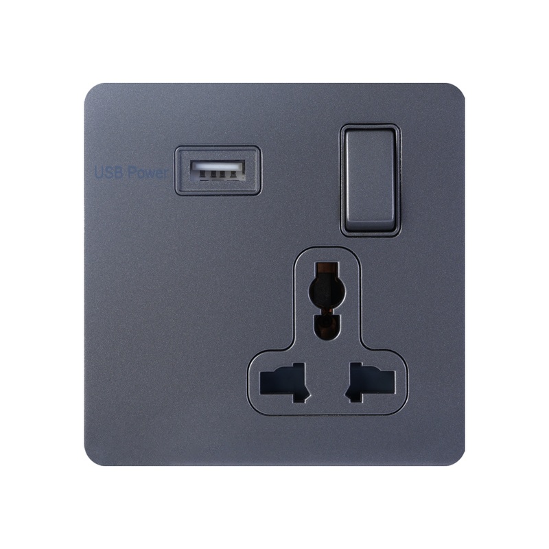 Trilif Switched Socket Outlet Universal P18usbtt 13a 1g