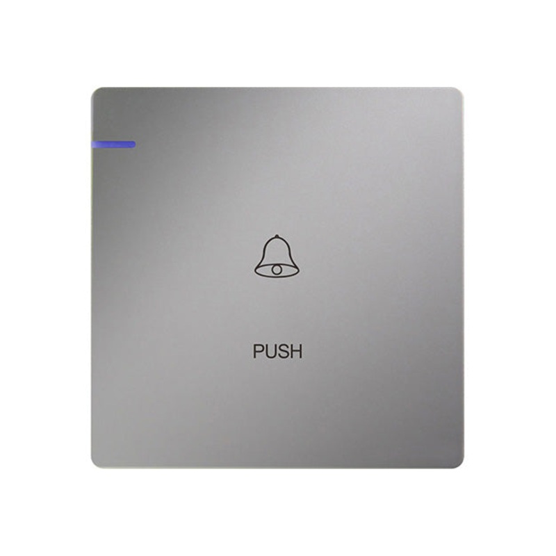 Trilif 1 Gang Bell Push Switch Grey