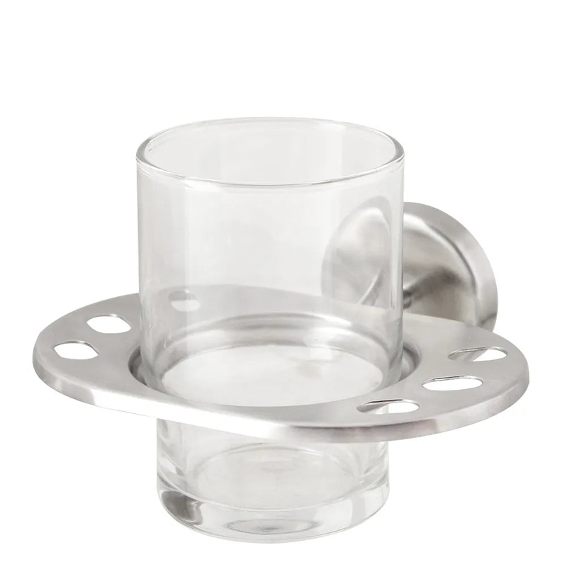 WS stainless steel toothbrush and tumbler holder GR-6209