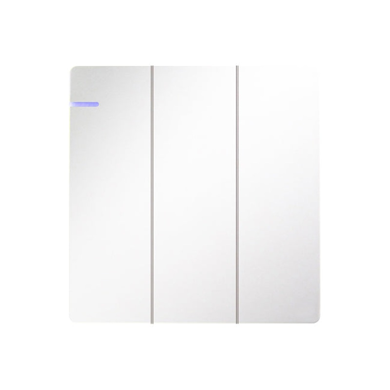 Trilif 3 Gang 2 Way Switch – White