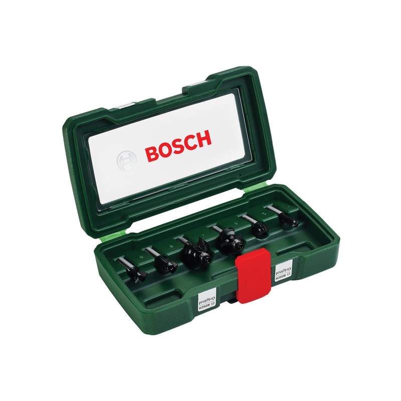 Tungsten-carbide Router Bit Set 6pcs 8mm