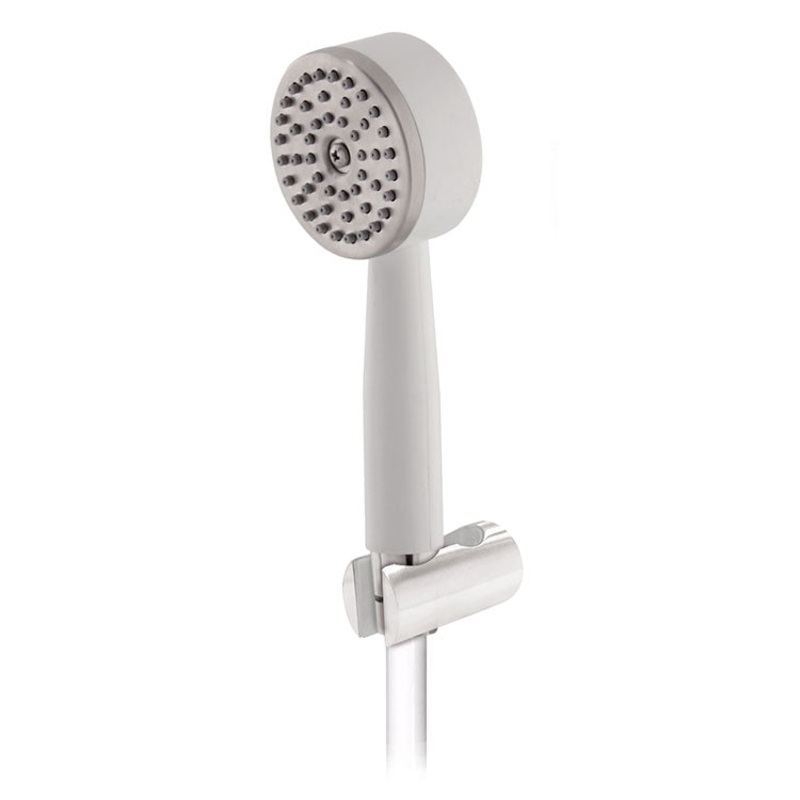 Hand Shower 2.5 inch ( White Hose ) – White