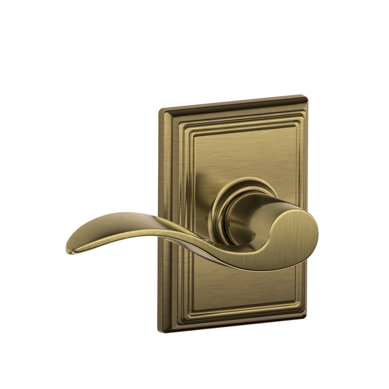 Schlage Accent Passage Lever with Addison Trim