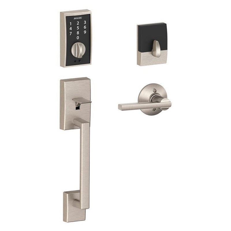 Schlage Touch Entry Handleset – Century (CEN) Style with Latitude (LAT) Lever
