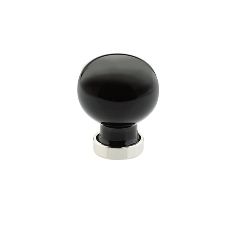 Emtek Bristol Crystal Knob – Black