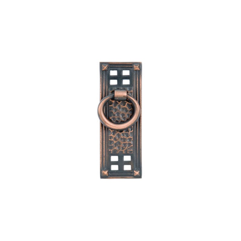Emtek Hammered Vertical Ring Pull