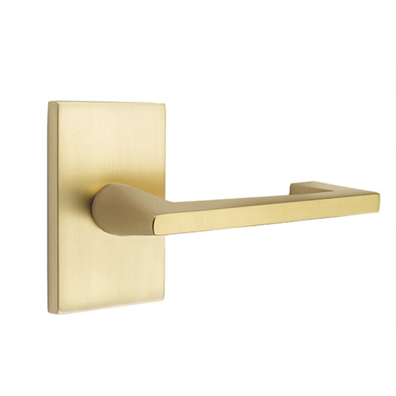 Emtek Argos Lever with Modern Rectangular Rosette
