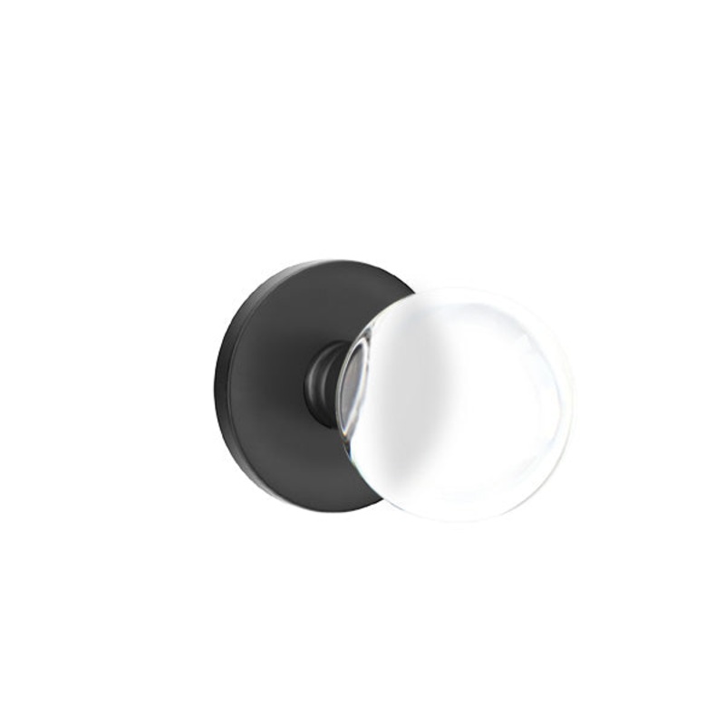 Emtek Bristol Crystal Knob with Disk Rosette