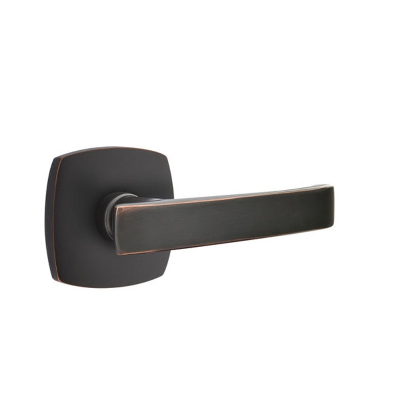 Emtek Geneva Lever with Urban Modern Rosette
