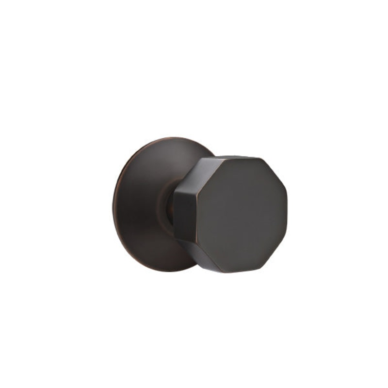 Emtek Octagon Knob with Modern Rosette