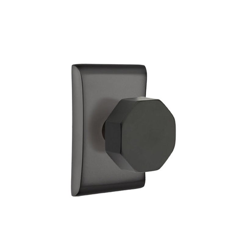 Emtek Octagon Knob with Neos Rosette