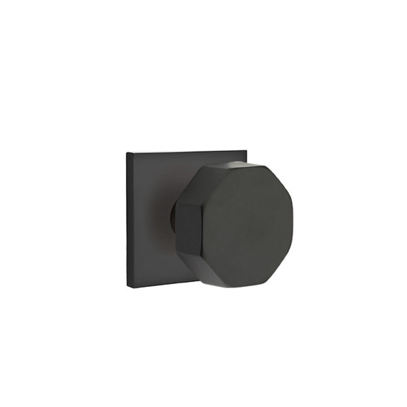 Emtek Octagon Knob with Square Rosette