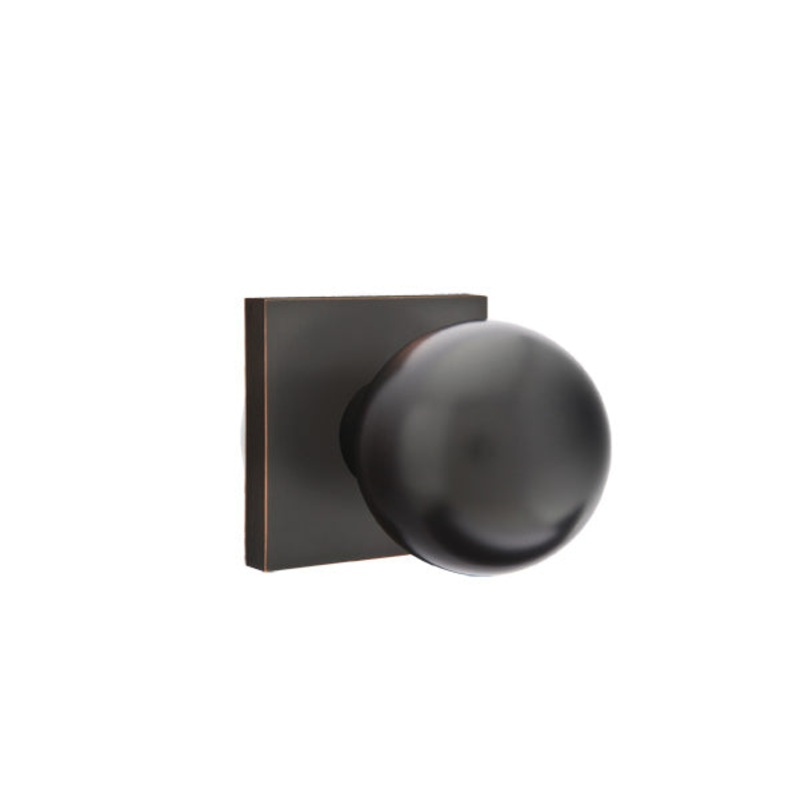 Emtek Orb Knob with Square Rosette