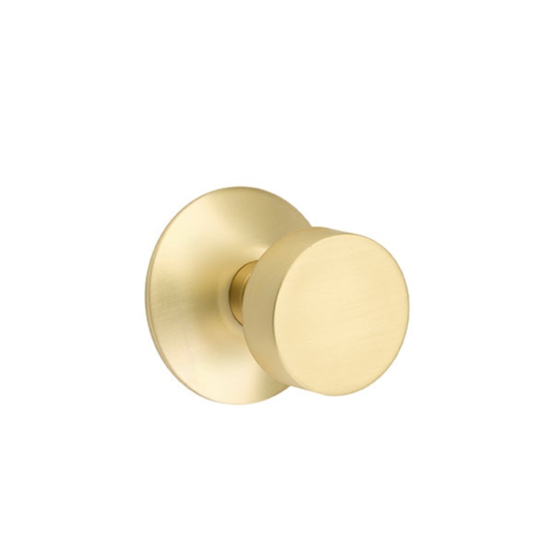 Emtek Round Knob with Modern Rosette