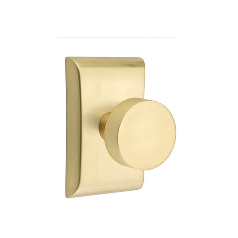 Emtek Round Knob with Neos Rosette
