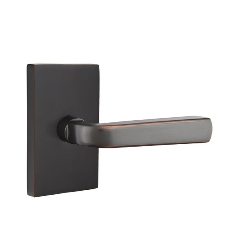 Emtek Sion Lever with Modern Rectangular Rosette