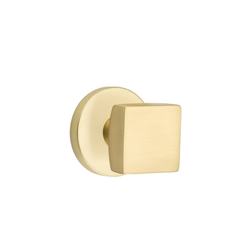 Emtek Square Knob with Disk Rosette