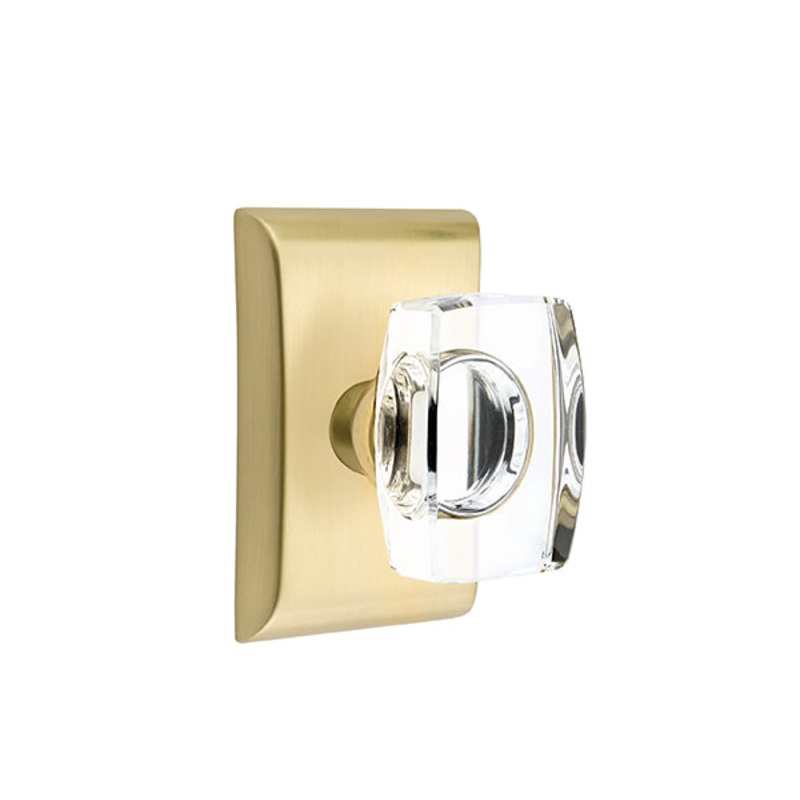 Emtek Windsor Crystal Knob with Neos Rosette