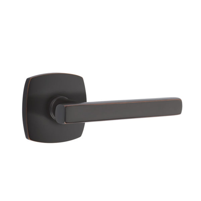 Emtek Freestone Lever with Urban Modern Rosette