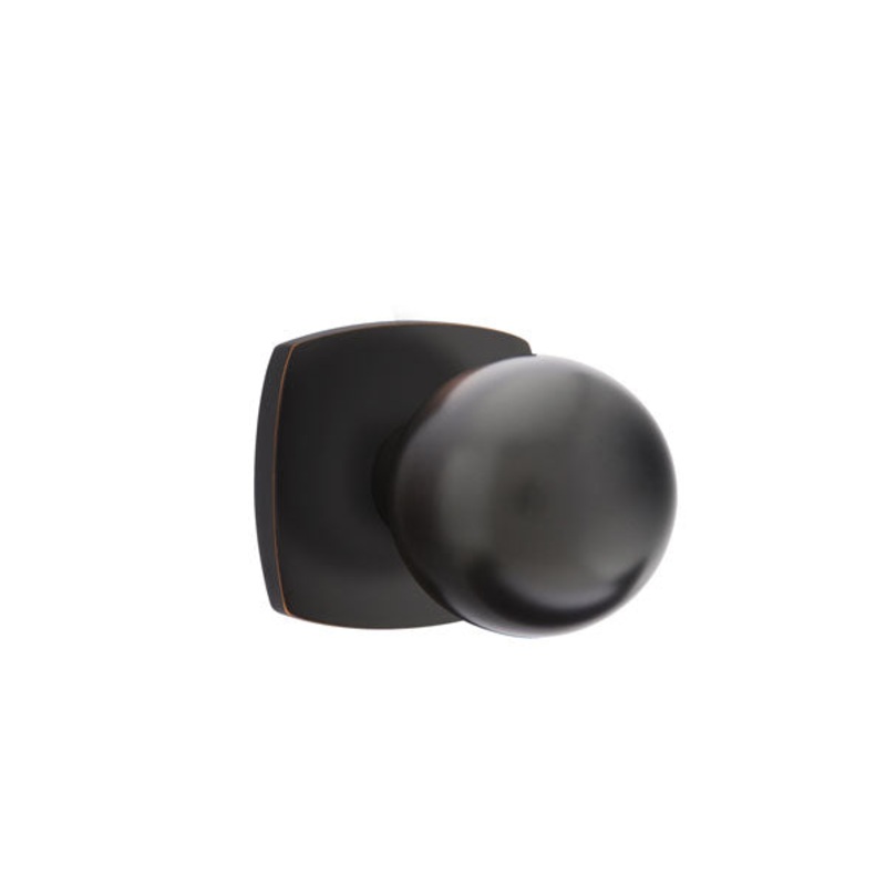 Emtek Orb Knob with Urban Modern Rosette