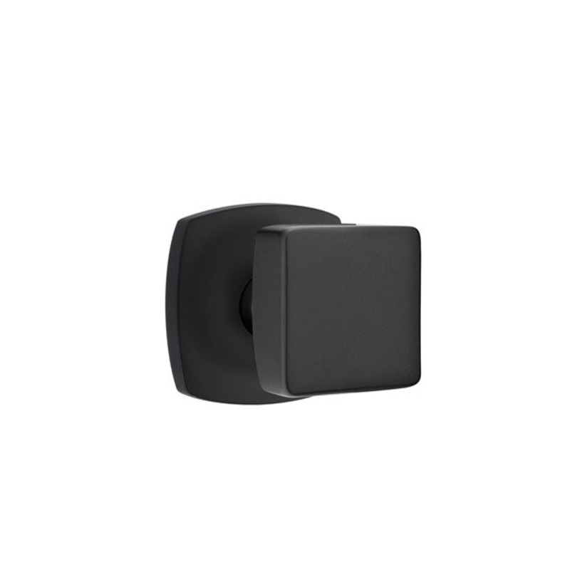 Emtek Square Knob with Urban Modern Rosette